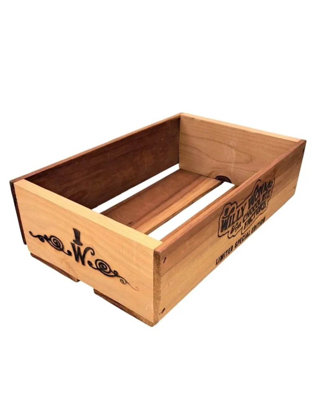 Willy Wonka & The Chocolate Factory Limited Special Edition Wooden Crate Box